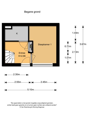 Floorplan - Carolina MacGillavrylaan 614, 1098 XB Amsterdam